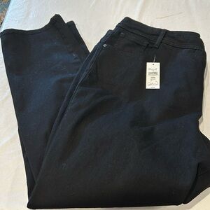 Style & Co Slim Black Stretchy Denim Pants Size 20W New Slim Leg